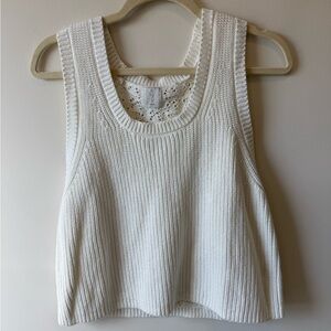 Joie Cream Knit Tank Top